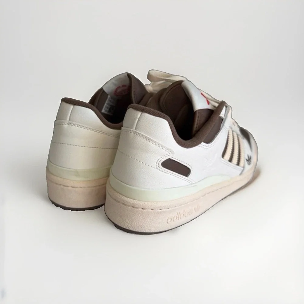 Adidas Forum Low Shoe Palace Exclusive Men's 11 White Brown ID8614 Sneakers